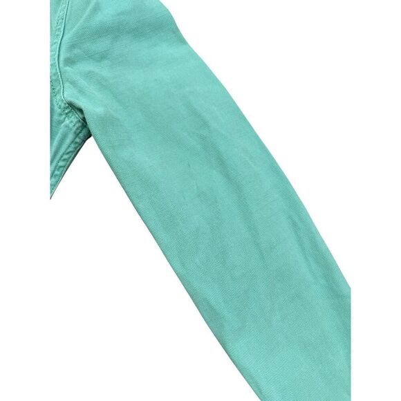 WOMEN'S SMALL MADEWELL GARMENT DYED RELAXED COVERALL JUMPSUIT IN PALE EVERGREEN - Picture 8 of 13